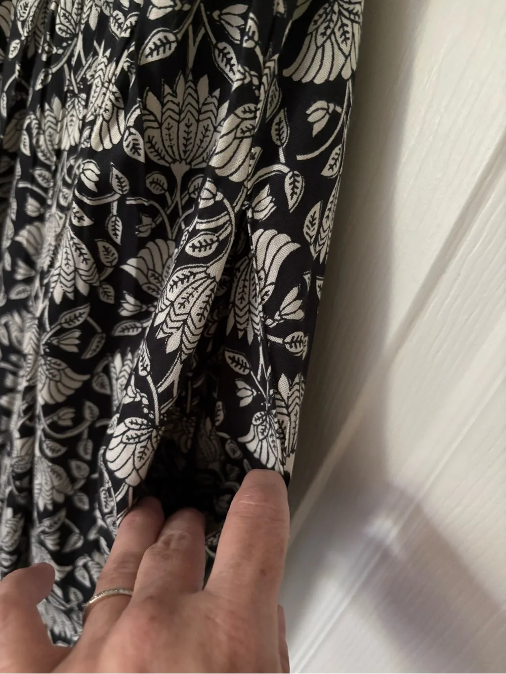 NATURAL LIFE Black and White Floral Maxi Dress - Picture 3 of 4